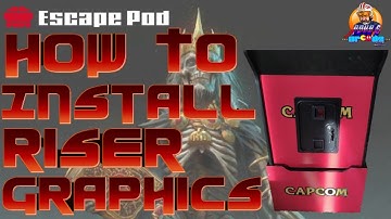 Arcade1Up - How to Dry Install Riser Graphics!