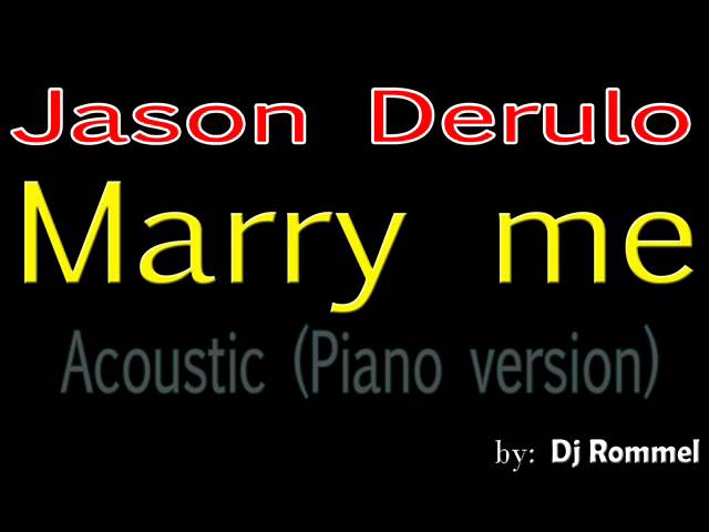 jason derulo marry me chords jason derulo marry me chords