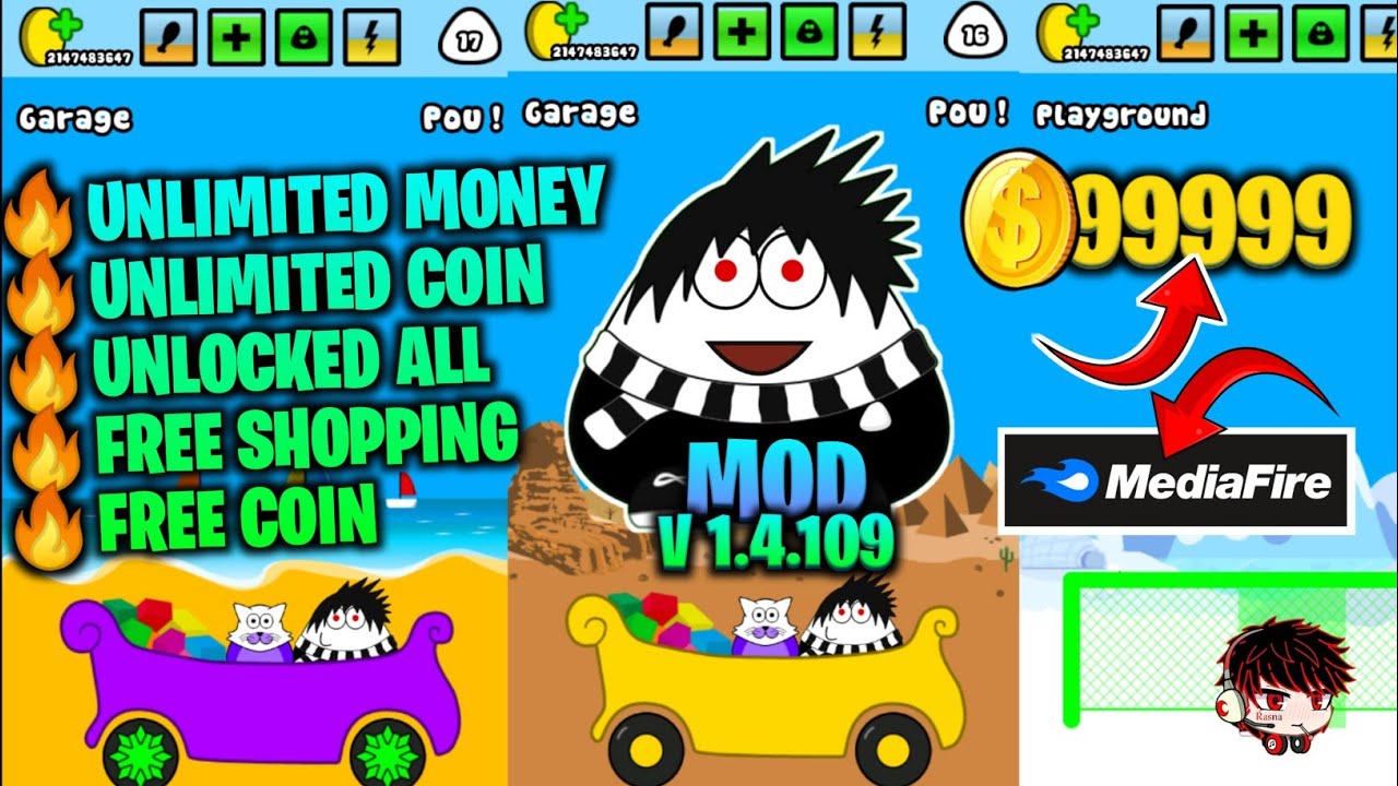 Como Instalar o Pou APK MOD v1.4.109 - Dinheiro Infinito - Download - Next  Games