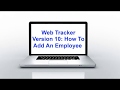 Web tracker   how to add employees