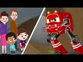 Red Supercar Baby Rikki vs Big Landslide | Kids Cartoon Songs & Rhymes