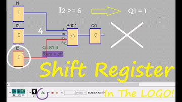 Siemens PLC - Shift Register In The LOGO! By LOGO Soft Comfort software Siemens.