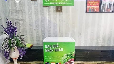 Mẫu booth nhựa sampling mini lắp ráp quảng cáo bán hàng di động