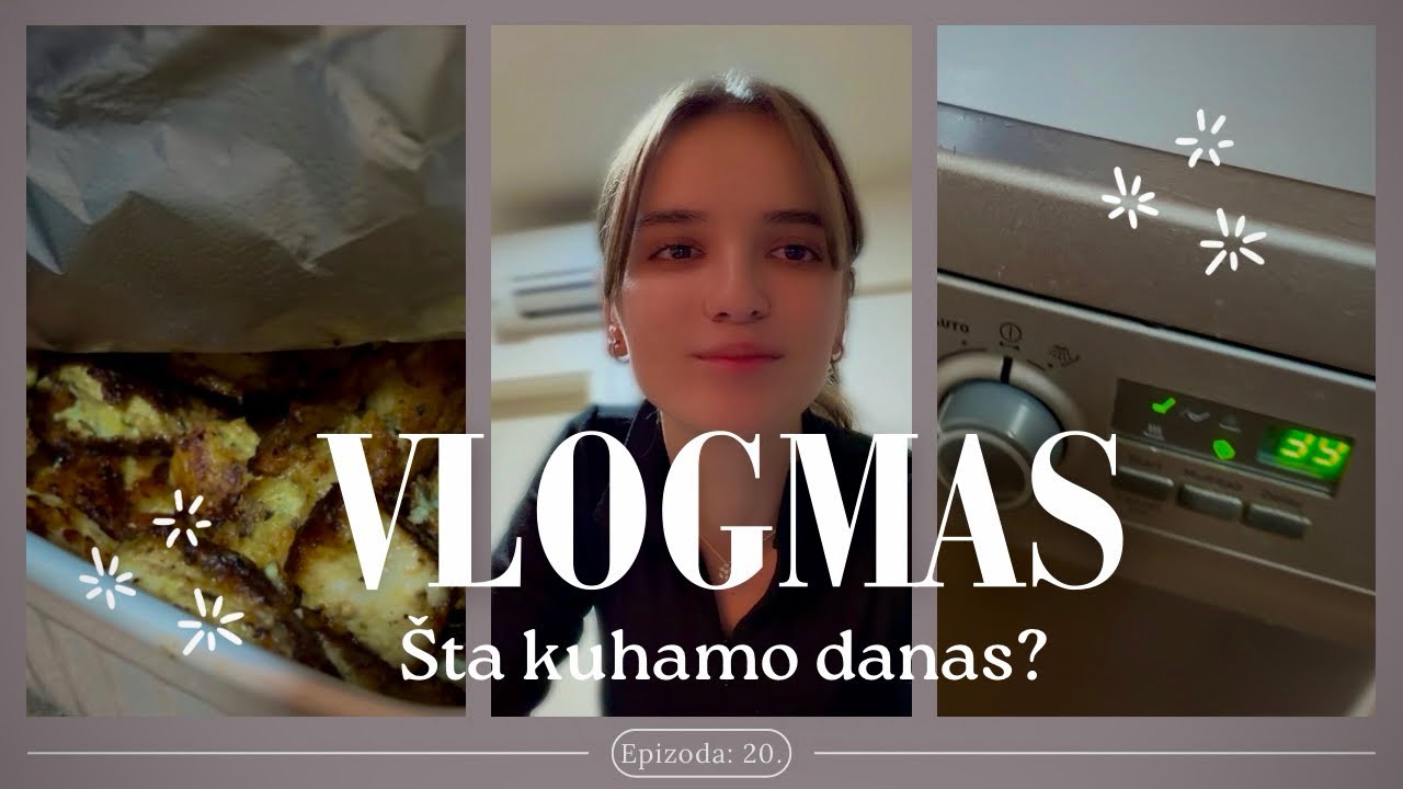 VLOGMAS • Epizoda 20/31 | Dan kod kuće & kuhanje 🍽️