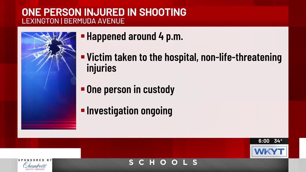 One hurt after Lexington shooting; suspect in custody - YouTube