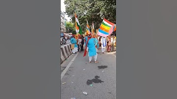kalash yatra of  baba ram dev at karol bagh sep 2022 #video #share #delhi #karolbagh