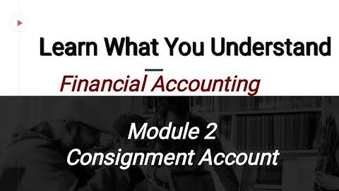 FYBAF FA Sem II Module 2.Consignment Account Question 3