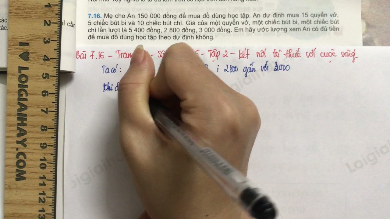 Giải Bài 7.16 trang 37 SGK Toán 6 Kết nối tri thức với cuộc sống