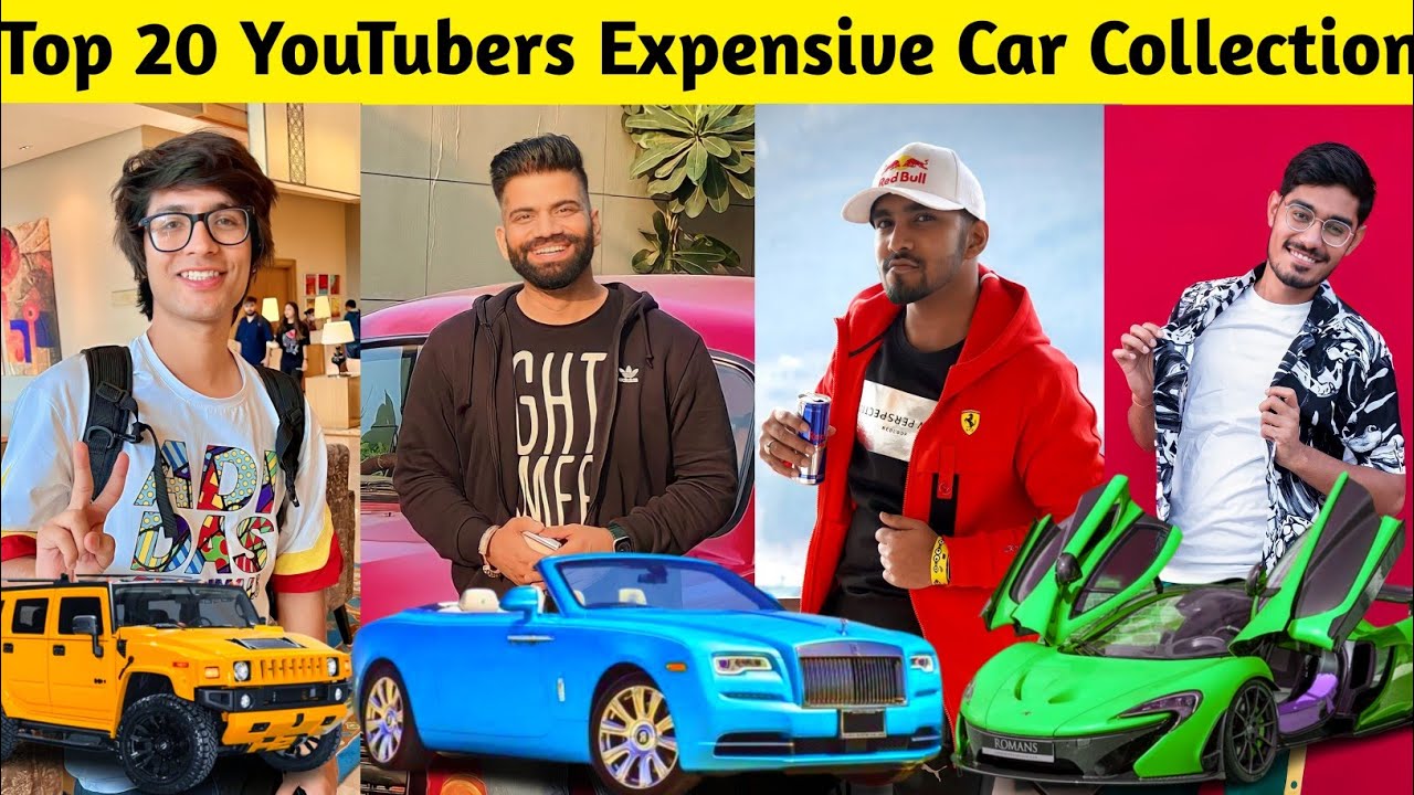 Top 20 YouTubers Most Expensive Car Collection | Sourav Joshi, Technical Guruji, As Gaming,Crazy XYZ