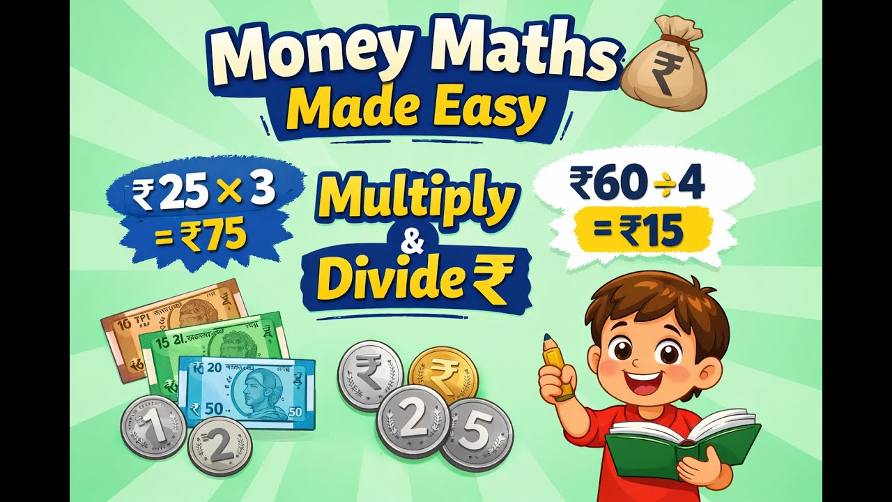 Multiplication & Division of Money 💰 | Class 4 CBSE Maths
