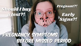 EARLY PREGNANCY SYMPTOMS BEFORE MISSED PERIOD | 2 WEEK WAIT SYMPTOMS | PREGNANCY WEEK 1-4