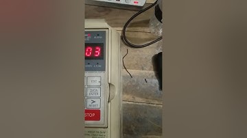 Yaskawa varispeed F7 inverter test run.Parameter setting.keypad run.