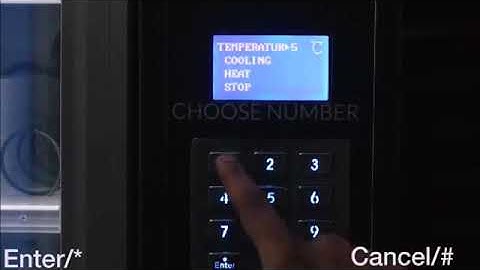 (TCN Machine) : How to Set Temperature on Vending Machine