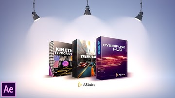 Cyberpunk HUD + Seamless Transitions + Kinetic Typography | AEJuice - I Want It All Bundle