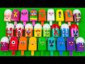 Numberblocks 💖 Alphablocks   Looking For All Clay with Ice Cream Coloring !! Satisfying ASMR Video