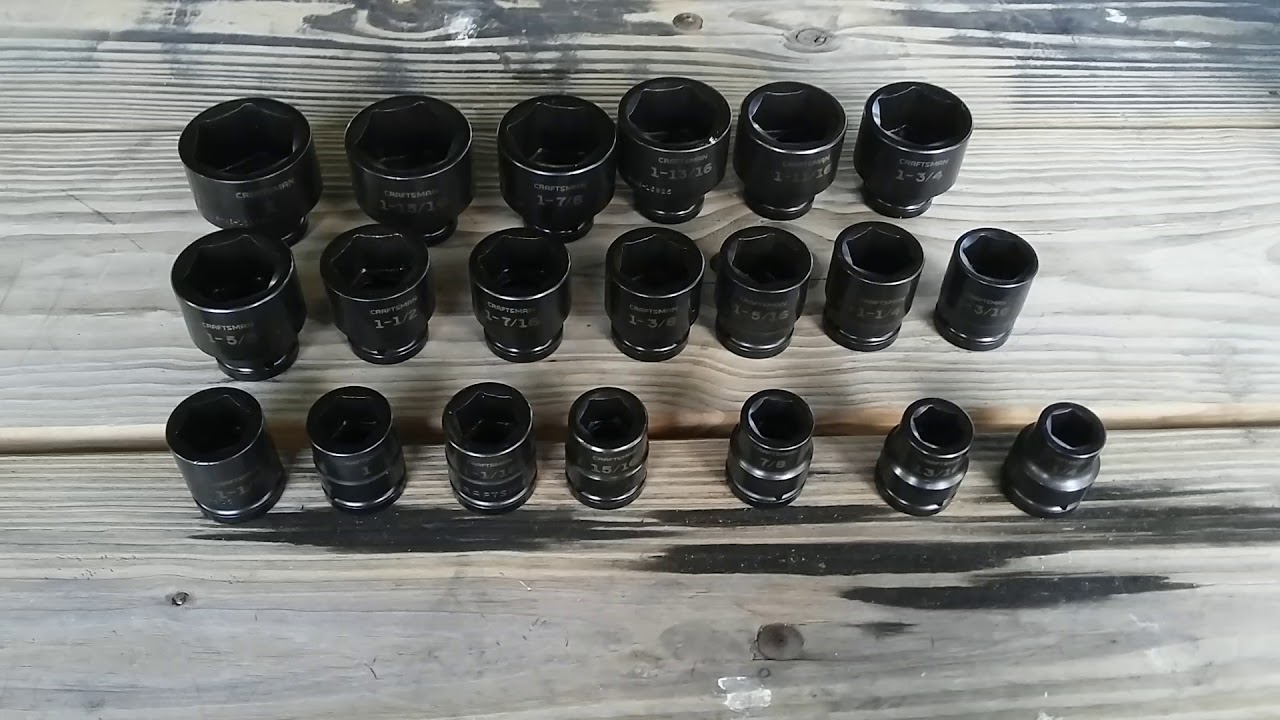 Craftsman 3/4 inch impact sockets YouTube