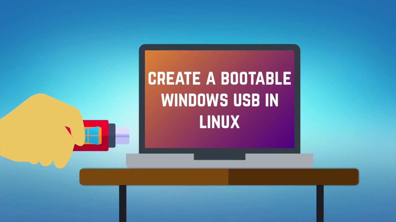 Udsæt Tæl op Charlotte Bronte How to Make a Bootable Windows 10 USB in Linux [2019] - YouTube