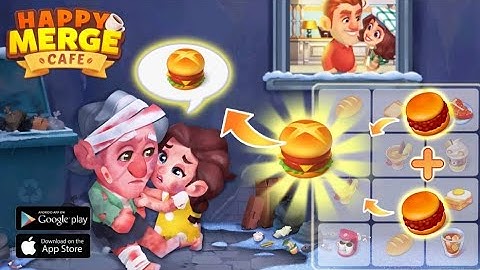 Happy Merge Cafe 🍓🍓 (Gameplay Android & iOS )