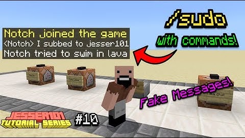 How to use /sudo (tellraw) in Minecraft (Bedrock Edition) 1.16+ - Tutorial Series #010