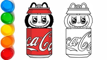 How to Draw Labubu Coca Cola ❤️ The Monsters