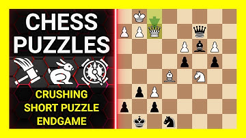 Chess Puzzles to Practice. Themes: Crushing, Short puzzle, Endgame. Learn Chess