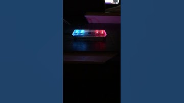 1/18 Simulated Rotating Lightbar in the dark