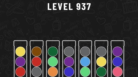 Ball Sort Puzzle Level 937 #ballsortpuzzle #ballsortpuzzlegameplay #puzzlegame #mobile games
