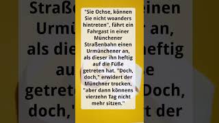 Münchener Humor Im Straßenbahn