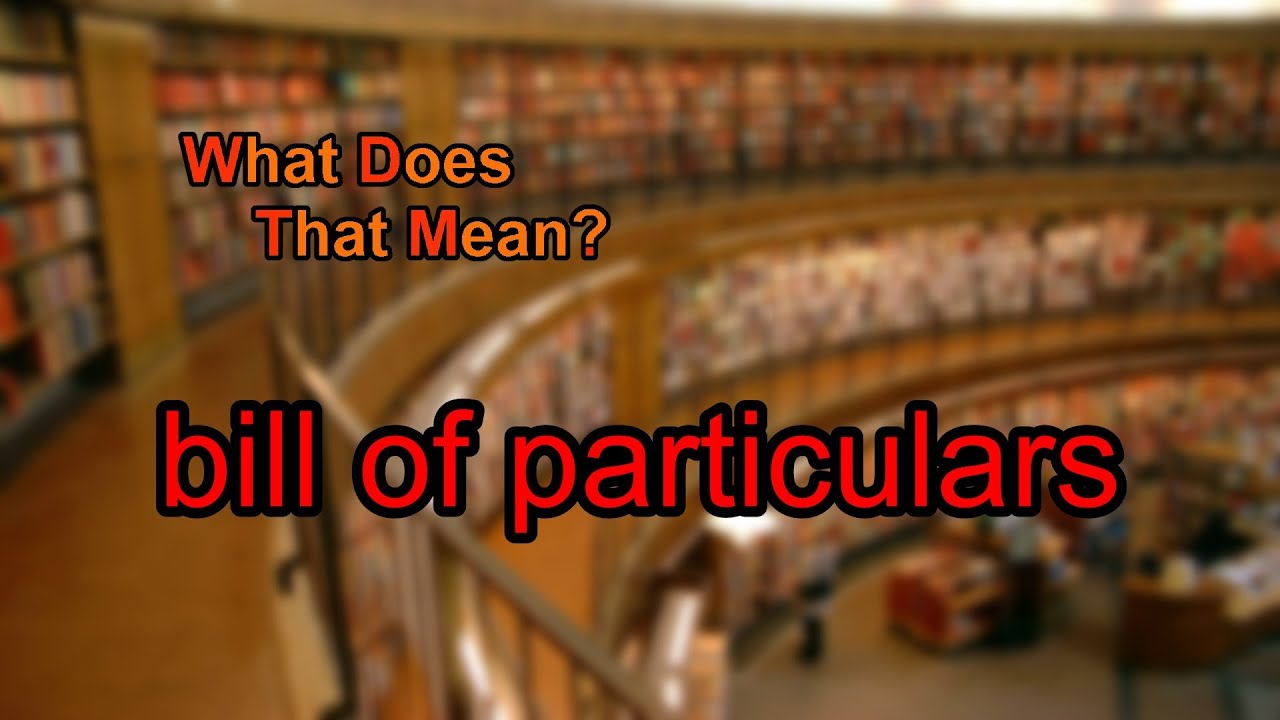 bill of particulars sample bill of particulars sample