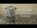 The portable autoclave (39 litre)