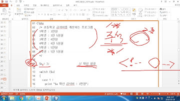 [PHP 프로그래밍 2018년 13강] PHP 제어문 Switch case 분기문