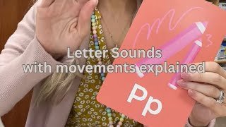 Correct letter sounds with movements explained