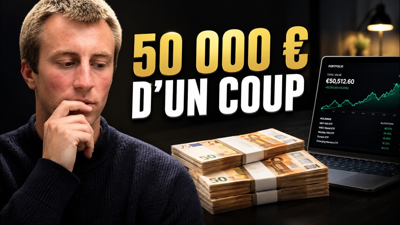 Miniature de la vidéo : Investir 50 000 € : DCA ou tout d'un coup ?