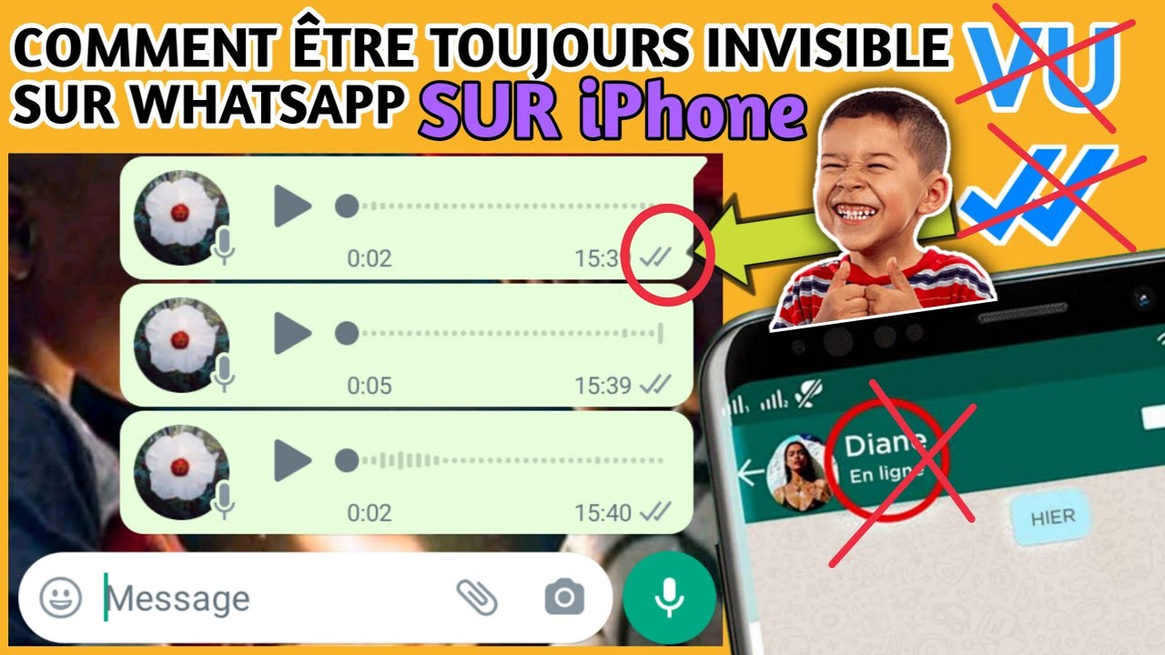 Comment être invisible sur whatsApp iPhone -lire les messages whatsApp sans être vu sur iPhone