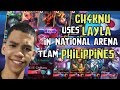 CH4KNU uses LAYLA with TEAM ONIC in National Arena against TEAM JAPAN