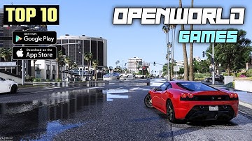 Top 10 Open World Games by Rockstar and Gameloft for Android High Graphics | Top 10 Games like GTA V