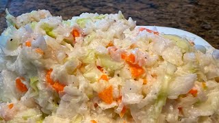 Coleslaw with Homemade Dressing - Great for BBQs, Fish Fries, side items