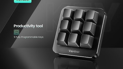 Cool Gadgets🔥🔥🔥 Vaydeer One-Handed Mechanical Keyboard - 9 Programmable Keys Best Gaming Keypad