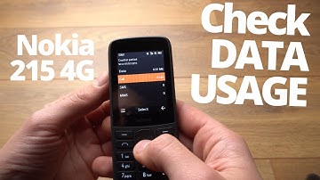 Turn Data On/Off & Check Data usage in Nokia 215 4G Phone. Enable or Disable Internet Data Service