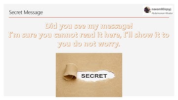 secret message Mini Project - Python