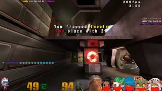 First time playing Quake 3 Arena - FFA mod online