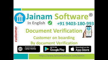 Customer Onboarding & Document Verification in Jainam Loan Management Software | Aadhaar, PAN & KYC