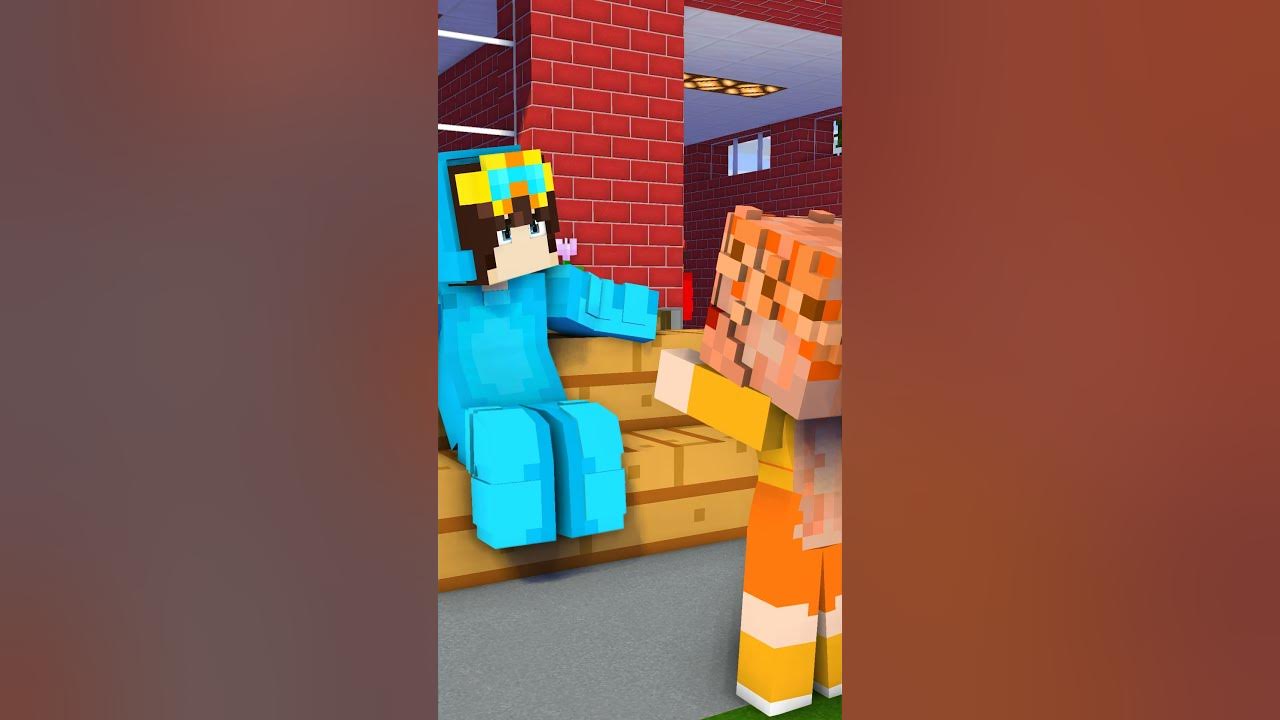 MIA BEING SILLY TO NICO #cash #nico #zoey #mia #shorts #minecraftanimation #minecraftshorts