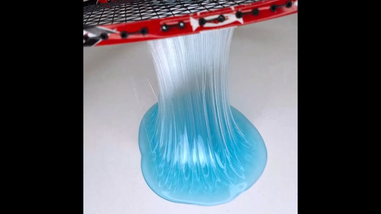 BLUEBERRY SLIME SATISFYING BADMINTON PRESSING | ASMR & CRUNCHY - Slime Googoori