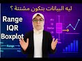 ليه البيانات بتكون متشتتة؟ | شرح Range, IQR و Boxplot بطريقة سهلة جدًا📊