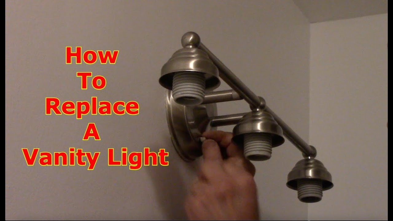 How To Replace A Bathroom Light Fixture YouTube