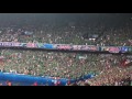 Northern ireland fans sing will griggs on fire in paris against germany while 10 down