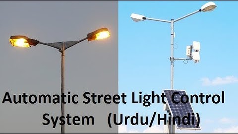 Automatic Street Light Control System Using Relays and LDR (Urdu/Hindi)