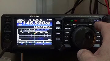 Programming Memory Locations FT991A using front menu buttons.
