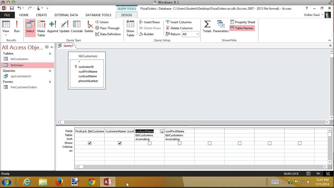 Int Access 2.1 Concatenating Text - YouTube